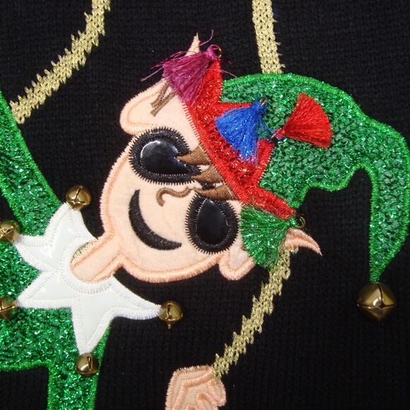 NEW! Swinging Jingle Elf Ugly Christmas Tunic Sweater by CELEBRATE TOGETHER - Picture 9 of 14